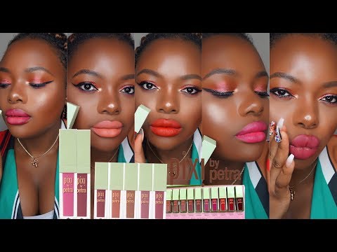 pixi-matte-last-liquid-lipstick-on-dark-skin-|-reviewdemo