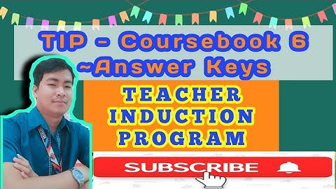 TIP Course 6 - Answer Key Coursebook