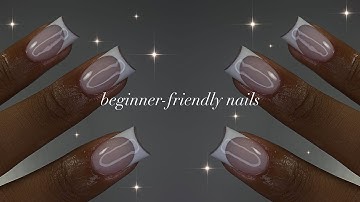 Beginner-Friendly Acrylic Nails🕊️| nail prep for long-lasting extensions + simple nail art!✨