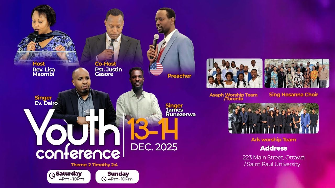 POWERFUL SATURDAY YOUTH CONFERENCE AT ARK OF THE LORD TEMPLE | APOSTLE JAMES HUDUMA