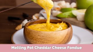 Copycat Melting Pot Cheddar Cheese Fondue = Epic Melting Pot Fondue Party Copycat Melting Pot Cheddar Cheese Fondue = Epic Melting Pot Fondue Party