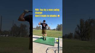 GOLF SWING changes are the WORST 🫣 #golf #golfishard #golfer #shorts #fyp