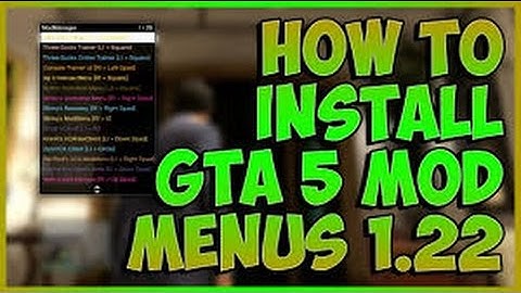 How two Install Mod Menu On Gta V 1.23
