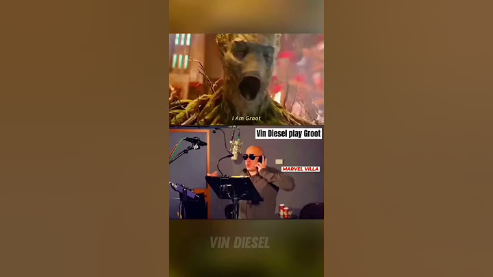 Vin Diesel playing I am Groot | Bradley Cooper playing Rocket | #iamgroot #Groot