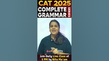 Complete Grammar Series for CAT 2025 #ytshorts #shortsfeed #cat2025