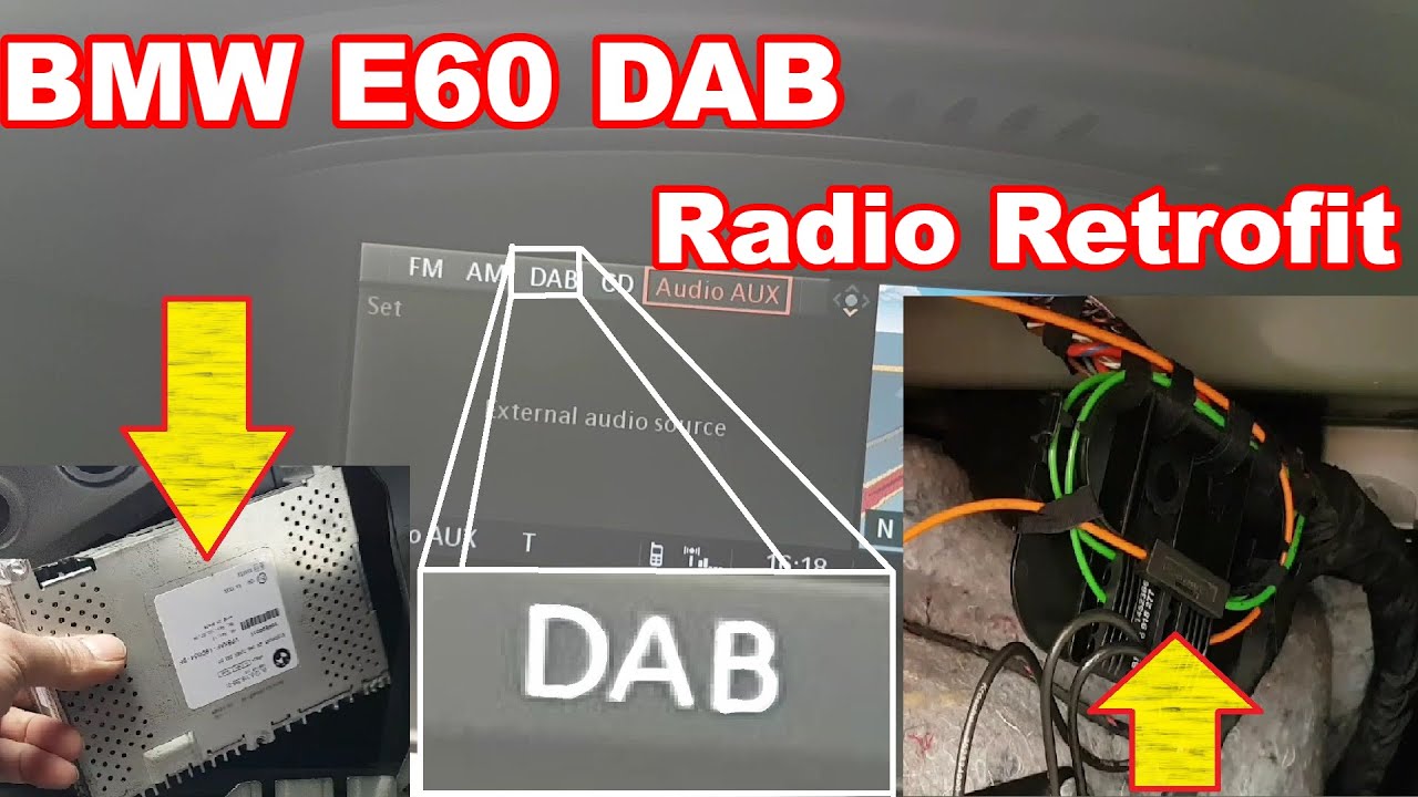 BMW E60 Pre-LCI OEM DAB radio retrofit... complete guide! - YouTube