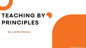 Chapter 4: Teaching by Principles I Luthfia Fithriani