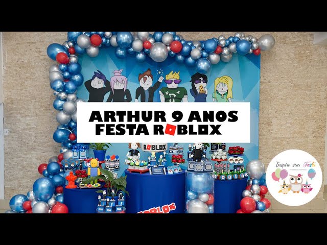 Festa Roblox - Arthur 8 anos 