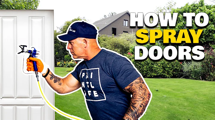 HOW TO SPRAY DOORS.  Painting Doors With A Paint Sprayer.  Spraying Interior Doors.