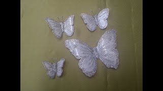 mariposas blancas  - how to make white butterflies