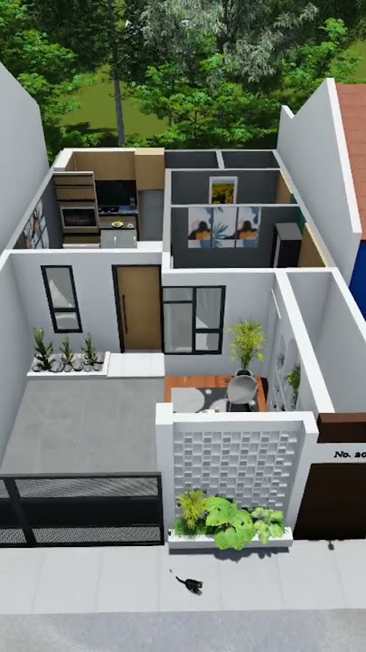 DENAH RUMAH MINIMALIS TYPE 30 60 TERBAIK