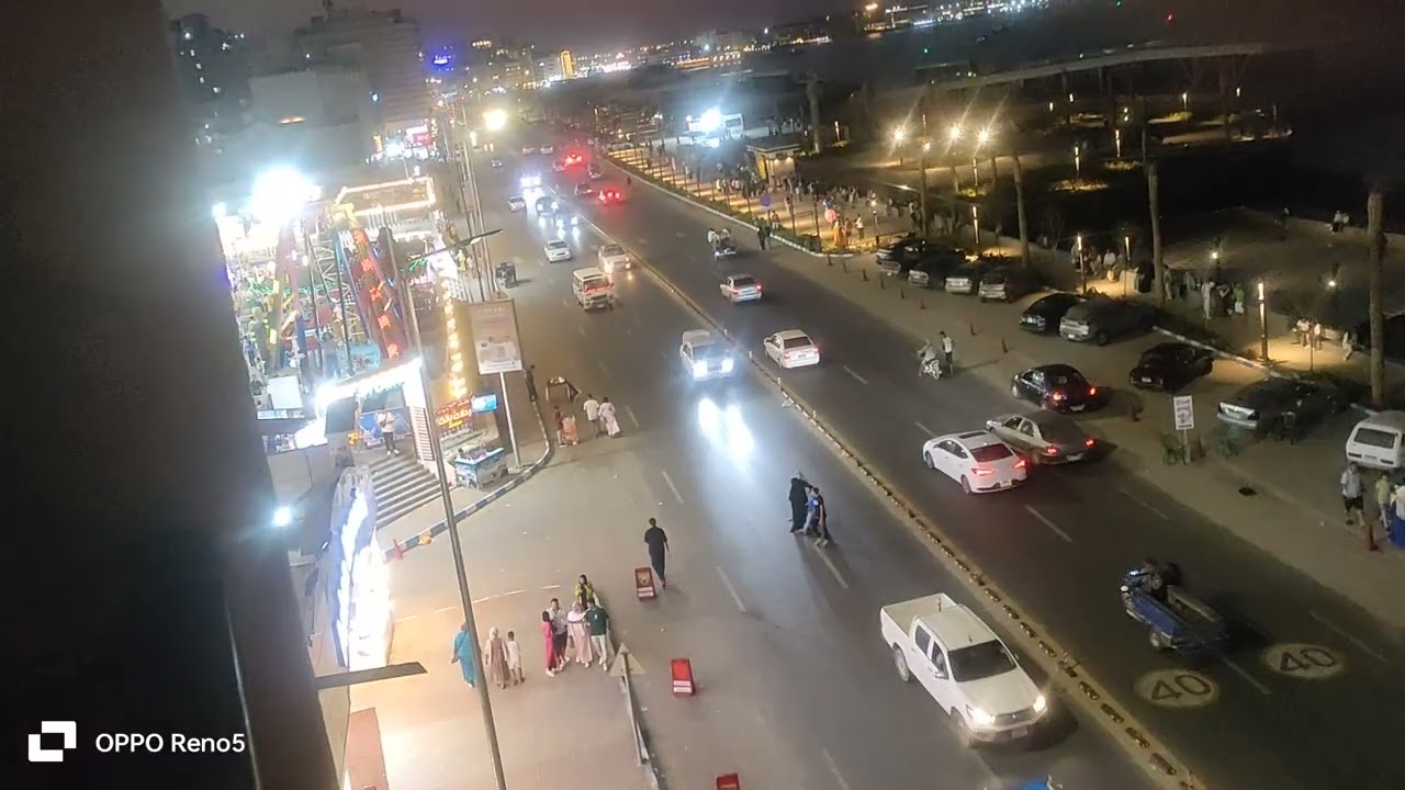 كورنيش مرسي مطروح من أمام أسواق فتح الله  