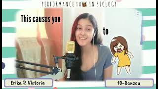 Performance Task in Biology by Erika P. Victoria