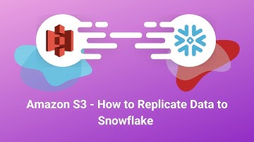 Amazon S3 - How to Replicate Data to Snowflake