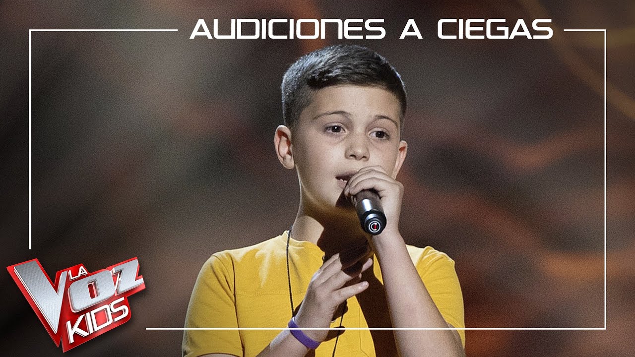 Joel Tena canta Como mirarte  Audiciones a ciegas  La Voz Kids Antena 3 2022