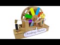 How to Make mini Threshing Machine from Cardboard