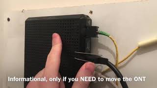 FiOS how to disconnect the fiber