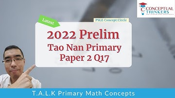 P6 Tao Nan 2022 Prelim Paper 2 Q17 - Conceptual Thinkers T.A.L.K session
