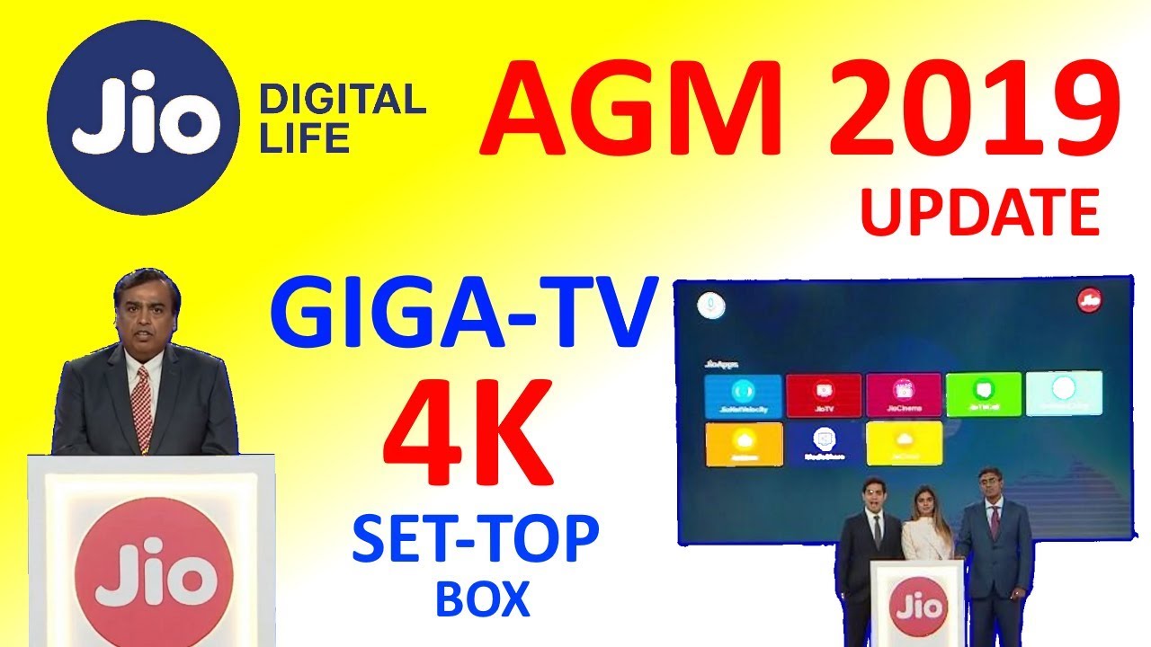 Jio GigaTv 4k Set top Box Jio LCO Tie up Update Jio AGM 2k19 jio-air-fiber-launch-from-sep-2023-jio-5g-air-fiber-price-in-india