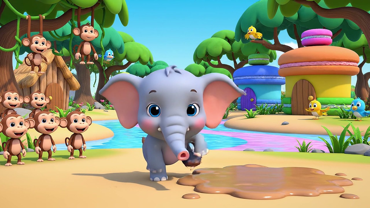 El Bebé Elefante Dice Tu Tu Tu | Canciones de Animales de la Selva y Sonidos