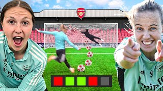 Arsenal Women Penalties VS Premier League Goalkeeper!