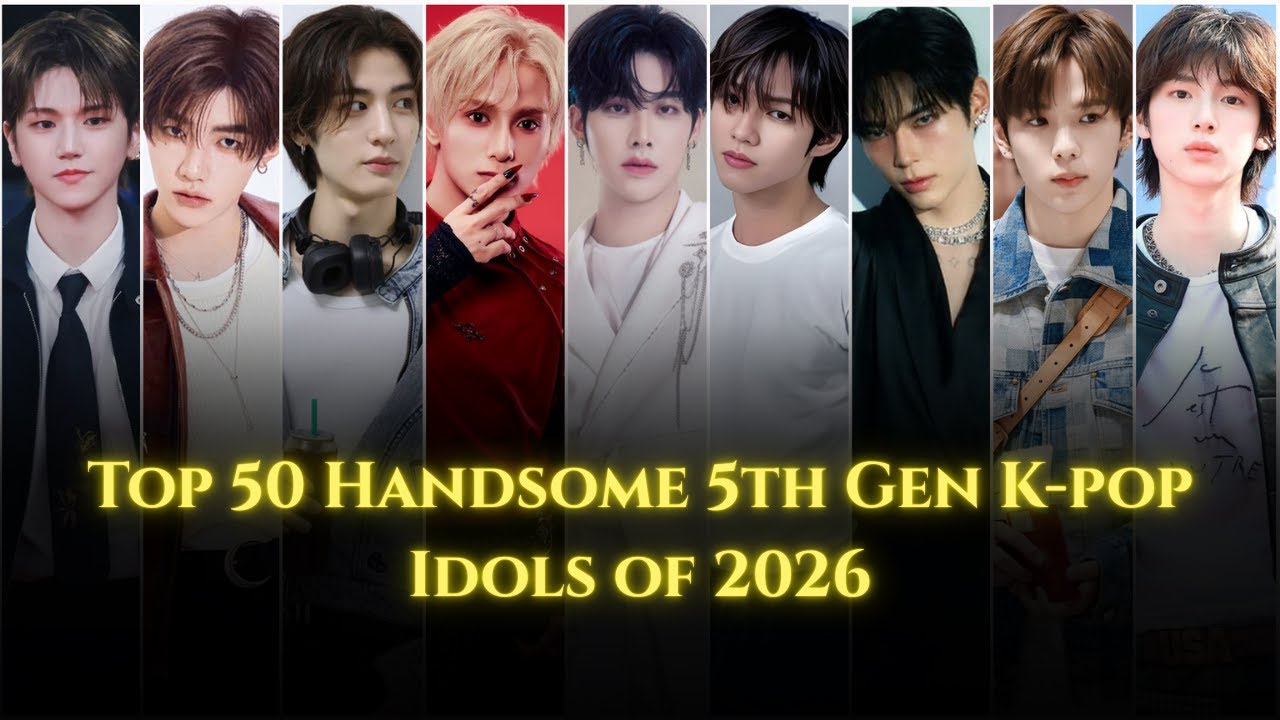 Top 50 Most Handsome 5th Gen K-pop Idols 2026 | JL | Zayyan | Ricky | Shotaro