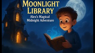 The Moonlight Library | Alex's Magical Midnight Adventure #sleepstory #StoryTime #BedtimeStory