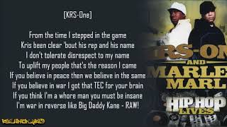 KRS-One &amp; Marley Marl - Victory ft. Blaq Poet (Lyrics)