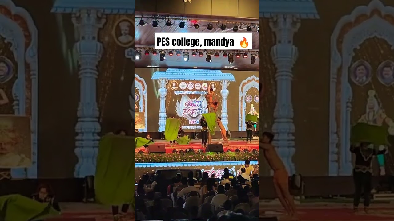Mallakhamba performance by PES college mandya 