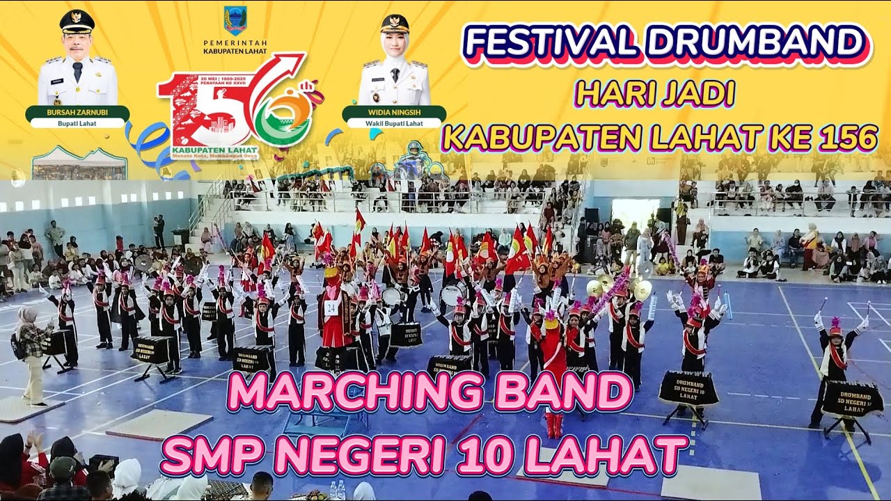 DRUMBAND SD NEGERI 10 LAHAT (LOMBAH Marching Band HARI JADI KABUPATEN LAHAT KE 156 TAHUN)