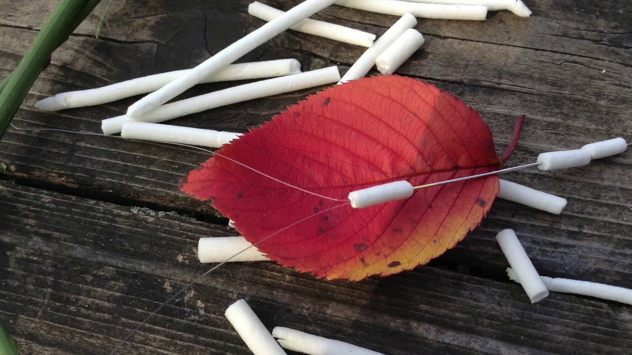 渓流目印＆シモリ浮き & シモリ仕掛をつくる 　即興、ゼロ円