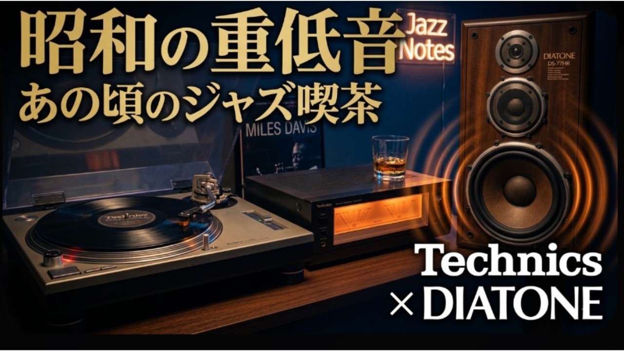 あの頃のジャズ喫茶。昭和の重低音が響く、Technicsとダイヤトーンの