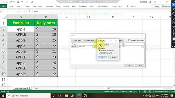 Case Sensitive sorting trick in excel