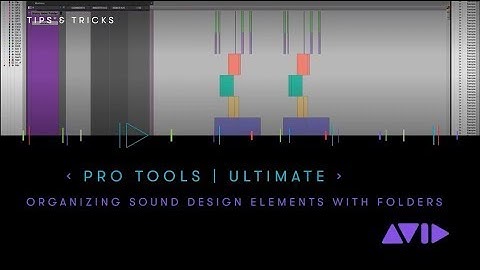 Pro Tools | Ultimate —폴더 트랙을 사용해 오디오 배열을 관리하는 방법