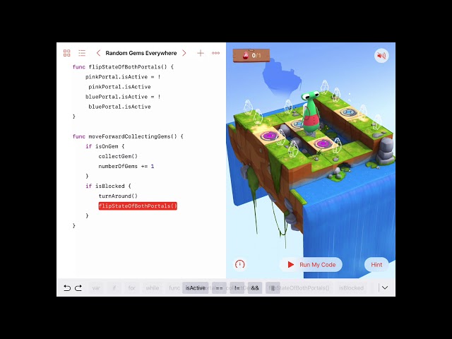 Random Gems Everywhere - Swift Playgrounds - Learn to Code 2