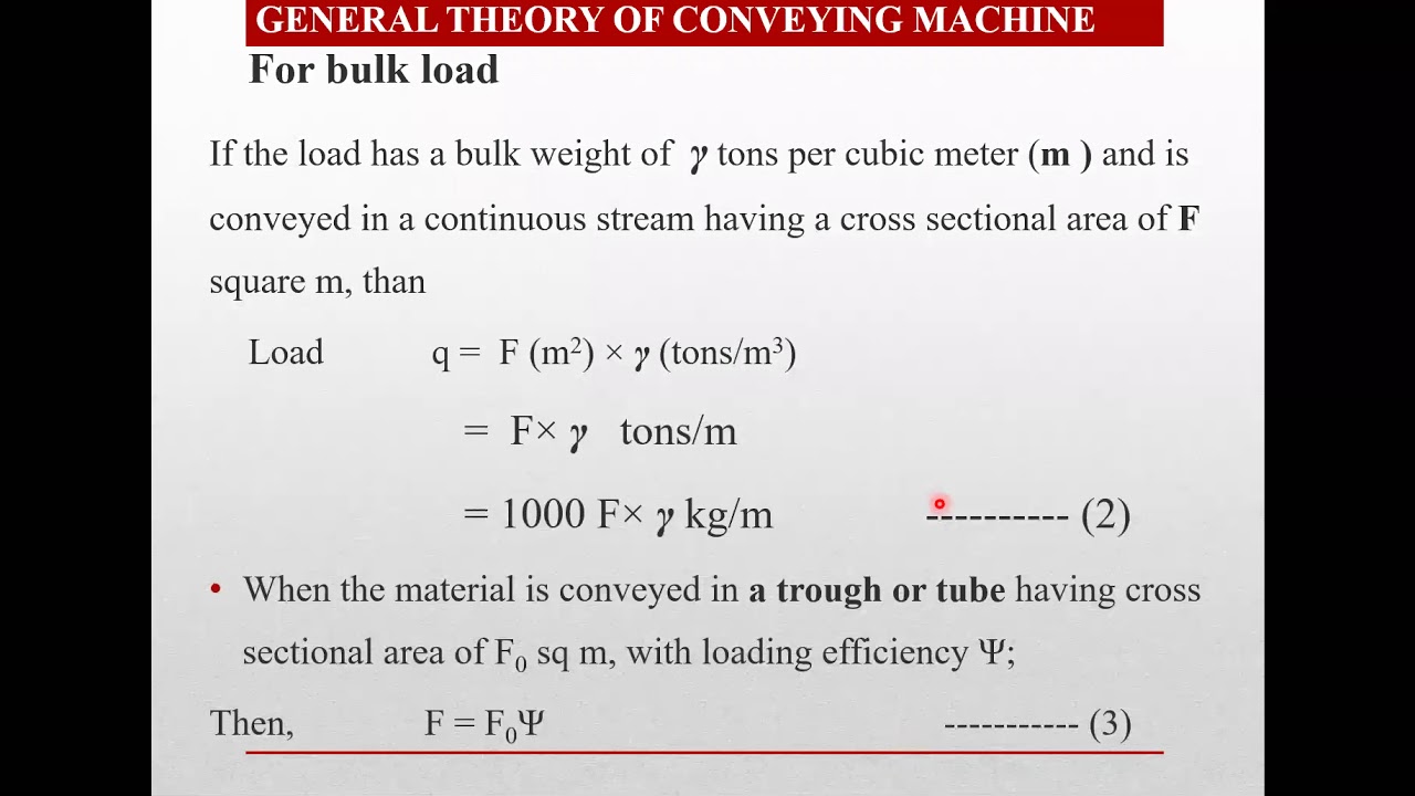 Calculation of belt conveyor problem YouTube