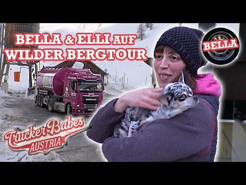 Trucker Babe Isabella on the road at icy heights 🏔 🚛 | Trucker Babes Austria | ATV