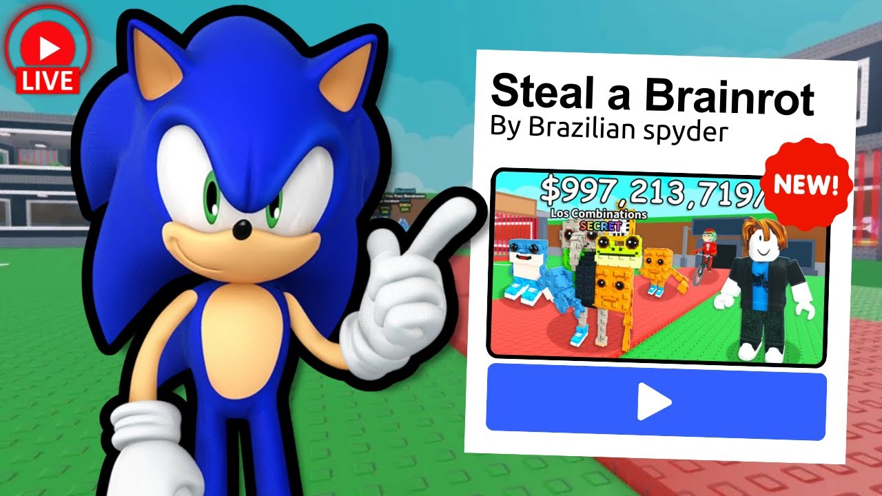 Livestream: Playing Steal a Brainrot for the FIRST TIME 😭🙏 - YouTube