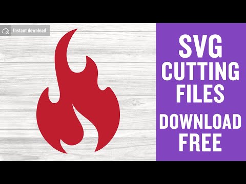 Fire Flame Free Svg Cutting Files for Scan n Cut Instant Download