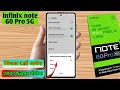 infinix note 60 pro call aane par name bolne wala setting, infinix note 60 pro call setting