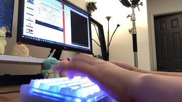 POM Jelly Keycaps by Escape Keyboard | Typing ASMR ft. small cat