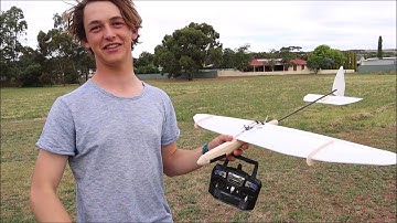 Scratch Built DLG Slope Glider From Balsa, SilverHawk, ULTRA RC