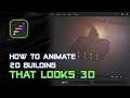 How to Animate 2D BuildingThat Looks 3D on Procreate Dreams 2 by @enrirdf