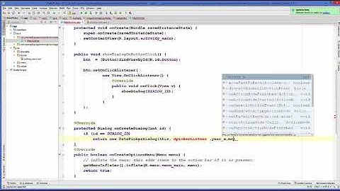 Android Tutorial for Beginners 27 @  Android DatePicker Dialog  DatePickerDialo HD