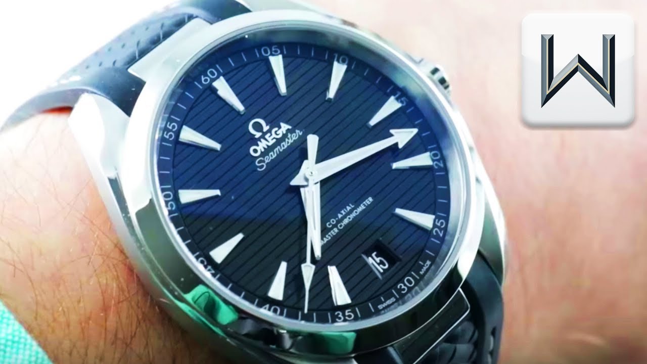 omega aqua terra blue strap