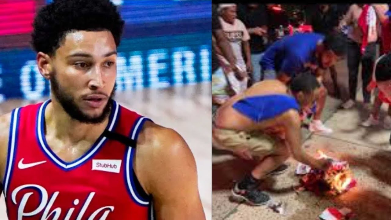 76ers Fans Burning Ben Simmons Jerseys After Awful Play vs Hawks 💀 