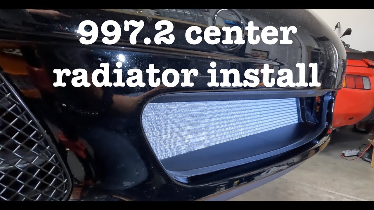 2009 Porsche 911 Carrera S 997.2, center radiator install.