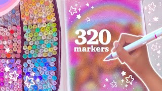 Drawing with ALL 300+ Ohuhu Markers ♡