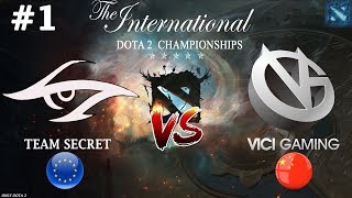 КЕРРИ ВИСП от СИКРЕТ! | Secret vs Vici Gaming #1 (BO3) The International 2019