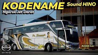 Download Lagu KODENAME SOUND HINO NGOROK JET DARAT | BUSSID 3.6.1 MP3